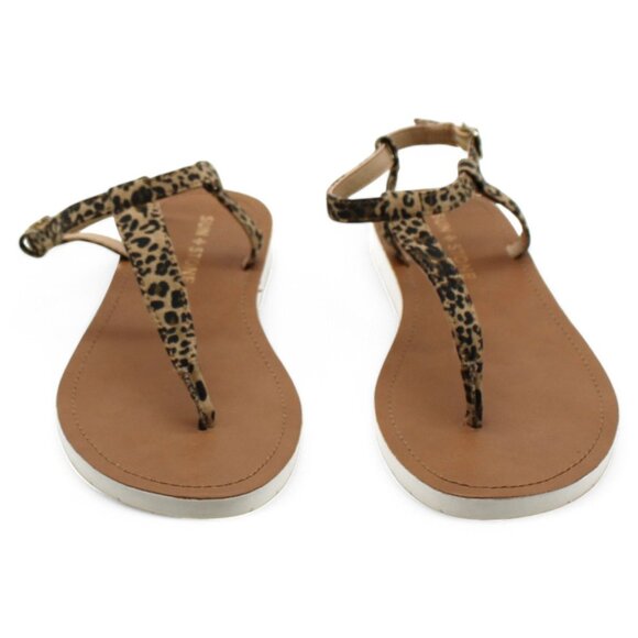 Sun + Stone Kristi T-Strap Flat Sandals - Picture 2 of 8